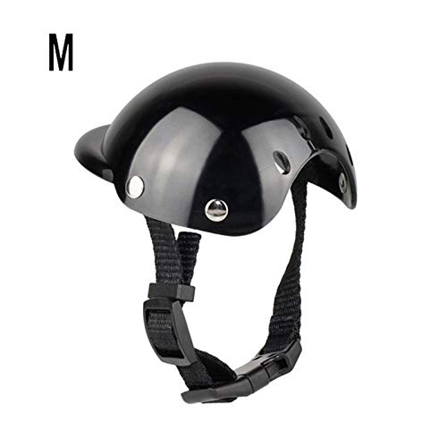 Z-LIANG Haustier Hund Hut Helm Haustier Sicherheitsanzug Motorrad Hund Helm mit Sonnenbrille Kühle Kunststoff Haustier Reitkappe Skateboard Helm (Color : Size M) von Z-LIANG