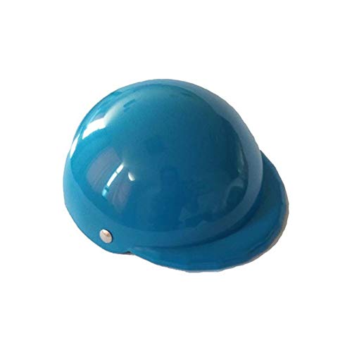 Z-LIANG Welpen Hund Hut Hundehelme Kleine Haustierkühle Mode Kunststoff Outdoor Caps für Motorräder Photo Requisiten Haustier Zubehör Ridding Cap (Color : Blue, Size : L 6 inch) von Z-LIANG