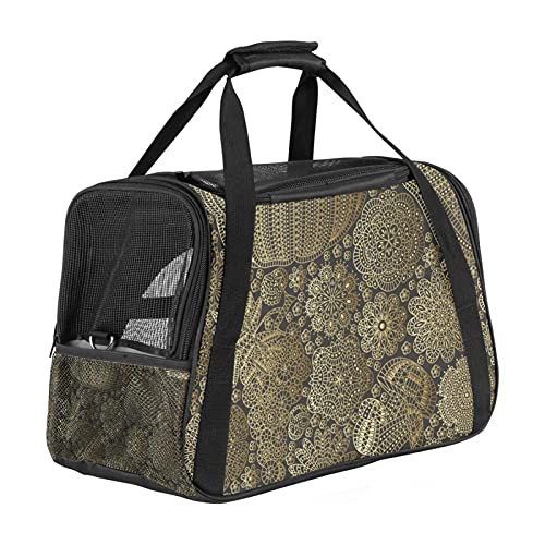 Goldener Kürbis Weiche Reisetasche für Hunde und Katzen Von der Fluggesellschaft zugelassen extrem atmungsaktiv 43x26x30 cm von Z&Q