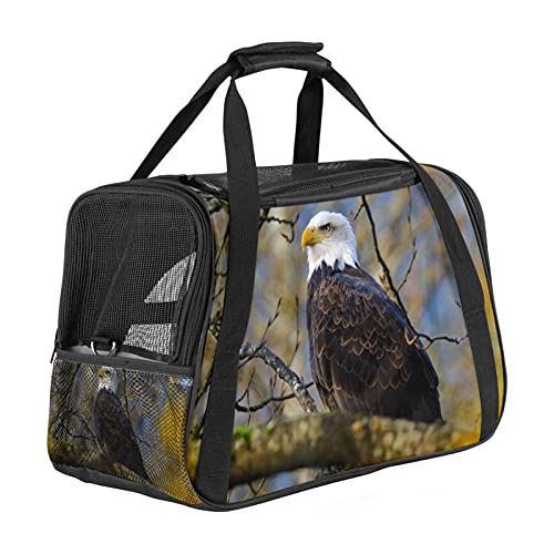 Zweig Vogel Weiche Reisetasche für Hunde und Katzen Von der Fluggesellschaft zugelassen extrem atmungsaktiv 43x26x30 cm von Z&Q