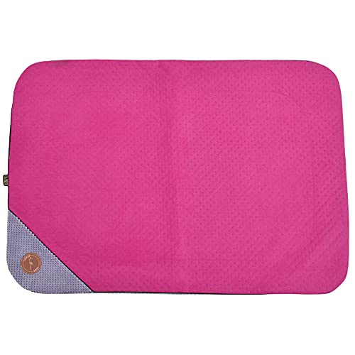 Z4L WauWau Dante Matte/Decke 100cm x 70cm rosa gesteppt/grau von Z4L