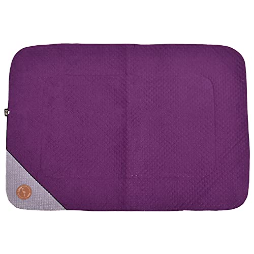 Z4L WauWau Dante Matte/Decke 100cm x 70cm violett gesteppt/grau von Z4L