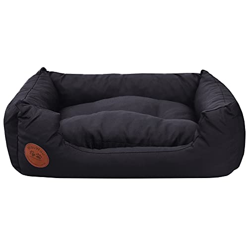 Z4L WauWau Haustierbett Schwarz für Hunde & Katzen Schlafplatz, Haustier Ruheplatz - 50cm x 40cm von Z4L