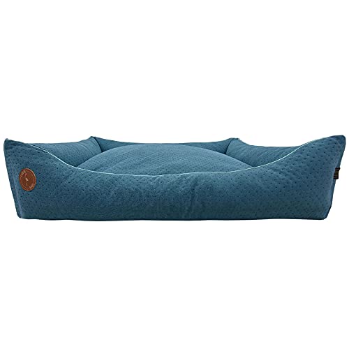 Z4L WauWau Hundebett CEZAR türkis gesteppt 110cm x 90cm von Z4L