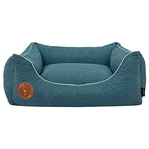 Z4L WauWau Hundebett CEZAR türkis gesteppt 60cm x 50cm von Z4L