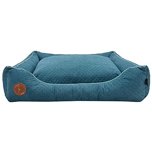 Z4L WauWau Hundebett CEZAR türkis gesteppt 80cm x 70cm von Z4L