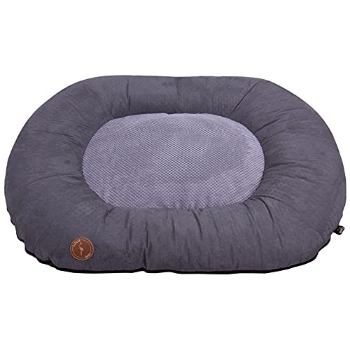 Z4L WauWau Hundebett Hundeliege - RICO 100cm x 80cm grau gesteppt/grau von Z4L