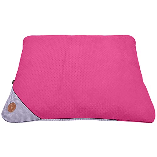 Z4L WauWau Kissen Frida 100cm x 80cm rosa gesteppt/grau von Z4L