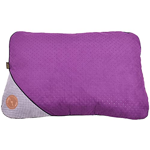 Z4L WauWau Kissen Frida 70cm x 50cm violett gesteppt/grau von Z4L