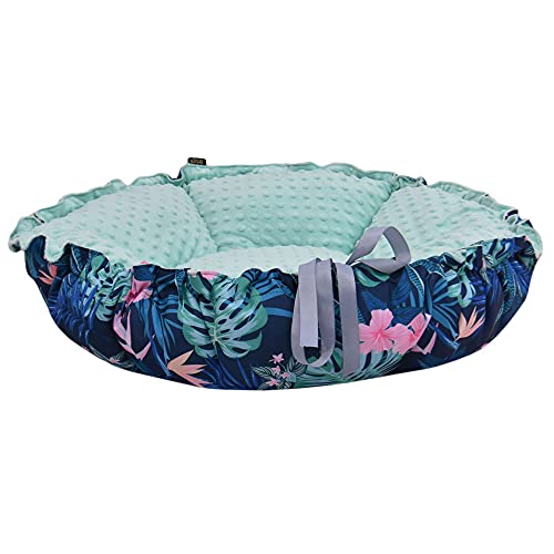 Z4L WauWau Tierbett Daisy Tropic/Mint Minky 80cm von Z4L