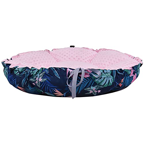 Z4L WauWau Tierbett Daisy Tropic/rosa Minky 80cm von Z4L