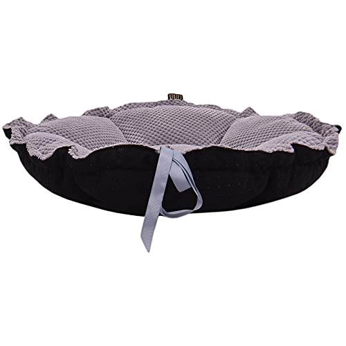 Z4L WauWau Tierbett Daisy schwarz gesteppt/grau 65cm von Z4L