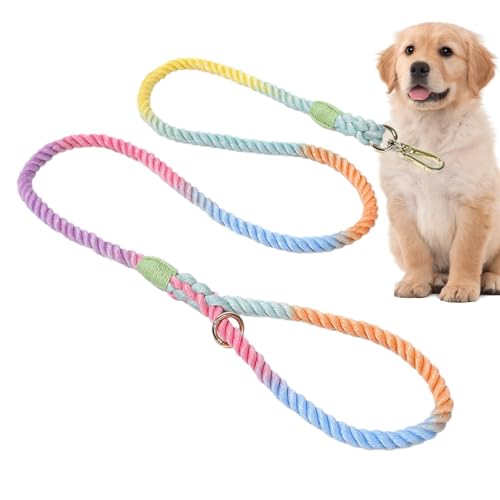 Haustierleinen,Große Hundeleinen, 5 Fuß stabile Seilleinen für Welpen, Rope Dog Lease Training Starke und Dicke Multifunktionsleinen für große und mittelgroße Hunde von ZAGARO