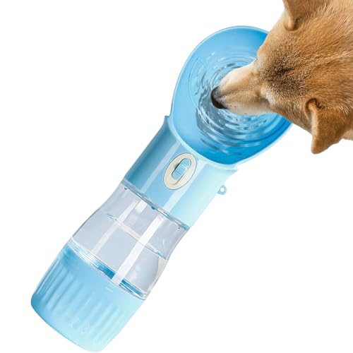 Hundewasserflasche, tragbare Hundewasserflasche | Tragbare Trinkflasche für Hunde | Hundewasserflaschenspender, Hundenapf-Wasserflasche, Haustier-Reisewasserflasche für Outdoor-Aktivitäten, Spaziergän von ZAGARO