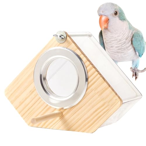 Vogelnest, Sittich-Nistkasten | Nymphensittich-Paarungsbox - Brutkasten für kleine Vögel, transparentes Vogelhaus für Käfig mit Sitzstange für Papageiensittiche von ZAGARO