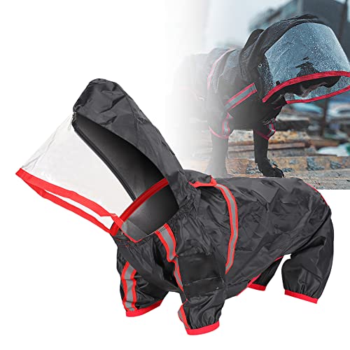 ZAICOLER Hunde-Regenjacke, Wasserdichter Regen-Overall, Outdoor-Haustier-Kleidung, Regenmantel, Hunde-Regenmantel, Hunde-Poncho, Schneesichere, Winddichte Kleidung für Große, Mittelgroße von ZAICOLER