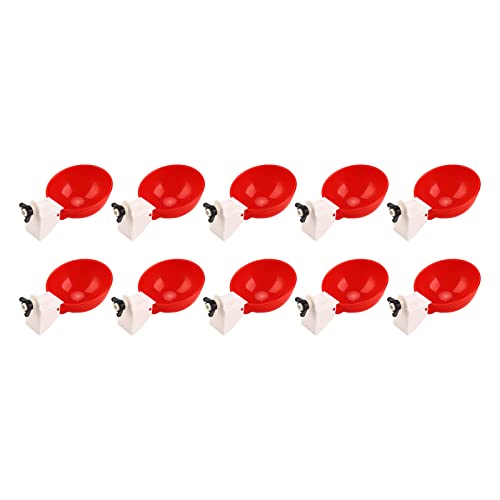 ZAICOLER Hühnerwasserer, 10pcs Automatische Wasserer Geflügel Trinkschale Hühnerwasser -Feeder Geflügel -Trinkschale Hähnchenwasserbecher Hühnerwasser Futtermittel für Enten Truthahn Kaninchengänse ZAICOLER Hühnerwasserer, 10pcs Automatische Wasserer Geflügel Trinkschale Hühnerwasser -Feeder Geflügel -Trinkschale Hähnchenwasserbecher Hühnerwasser Futtermittel für Enten Truthahn Kaninchengänse von ZAICOLER