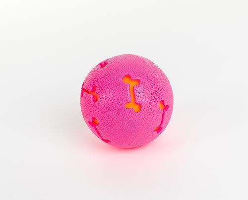 ZAMIBO Hundespielzeug TPR Ball Ø 7 cm Rosa und Orange von ZAMIBO