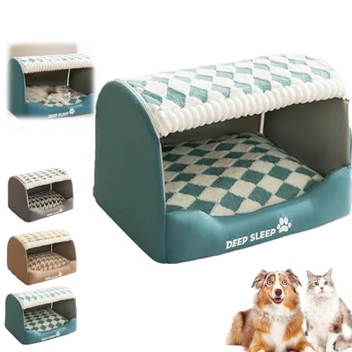 ZANWANXIN Cozy Dog House, Cozy Dog House Bed, Fall and Winter Dog House Indoor, Inside Dog House with Removable Cushion,for Small Medium Large Dogs Cats (Blue, L) von ZANWANXIN