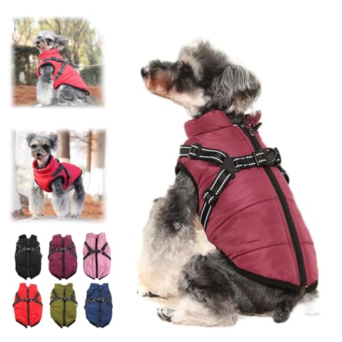 ZANWANXIN Furry King Dog Winter Coat, Furryking 2 in 1 Winter Jacket for Dogs,Waterproof Windproof Dog Snow Jacket with Zipper, for Small Medium Large Dogs. (Purple, 2XL) von ZANWANXIN