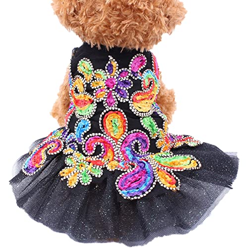 Hund Buntes Kleid Bowknot Tutu Rock Hochzeit Kleider Prinzessin Kleid XL von ZAOWU