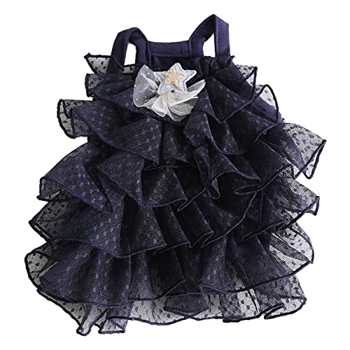 Hund Sommerkleid Haustier Gypsophila Hochzeitskleid Süßer Rock HundeTutu Kleid Katze Rock Prinzessin Kleid Schwarz M von ZAOWU