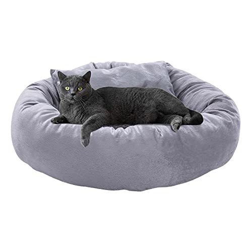 Hundebett Hundebett Mittlere Hundesofa Katzenbett Donut Mittelgroße und Kleine Hunde Hundekissen Durchmesser 35cm XS von ZAOWU