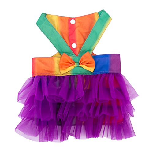 Hundekleid Prinzessinnenkleid Tutu Blume Pailletten Haustierkleid Katze Rock Chihuahua Kleidung Prinzessin Kleid Mehrfarbig M von ZAOWU