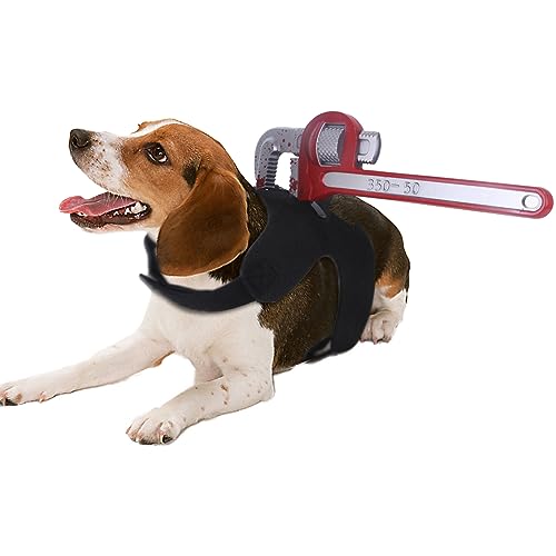 Hundekostüm Halloween, Hundekatzen Kostüme einzigartiger Form, verstellbares, lustiges Haustierkostüm für Hunde und Katzen Rohrzange L Büste 23.6"-27.56" von ZAOWU