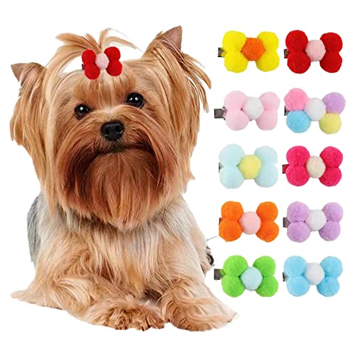 ZAOWU Haarspangen für Hunde 9 Stück Tierpflege Haarnadel BB Clips für Katzen Handgefertigte Haarnadel Tierpflegeprodukte von ZAOWU