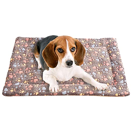 ZAOWU Hund Plüschmatte Verdicken Decke Katze warme Bettmatte Haustier Winterdecke Fuzzy Mat Braun Fuß 14"x8" von ZAOWU