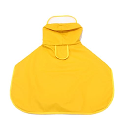 Hunderegenmantel, Hunderegenjacke mit Transparenter Kapuze, Haustier-Regenponcho für Kleine Mittelgroße Hunde (XL) von ZASCHMOY