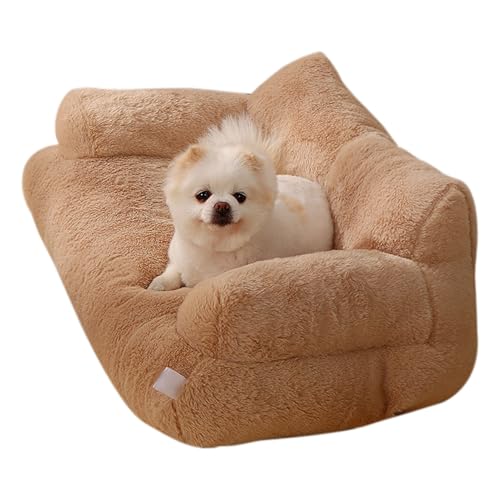 ZASCHMOY Haustier-Couchbett, Weiches, Flauschiges, Süßes Katzensofa, Plüschmaterial, Hunde- und Katzenbetten, Waschbar, Rutschfestes Design, Haustier-Sifa für den Innenbereich (LC-L) von ZASCHMOY