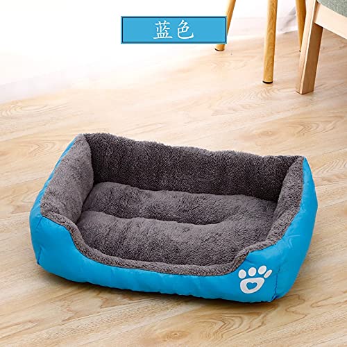 ZAW Hundebett Haustier Große Hundebett warmes Haus Candy-farbige quadratische Nest Haustier Kennel for kleine mittelgroße Hunde Katze Welpe Plus Größe Hundekörbe Katzenbett von ZAW