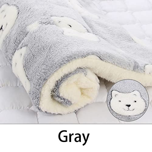 ZAW Hundebett Haustier Schlafmatte Katze Bett Hundebett Verdickte Haustier Weiche Wolle Matte Decke MMATTRESS Haushalt Tragbare Waschbare Warmteppiche Katzenbett (Color : G, Größe : 49x32cm) von ZAW