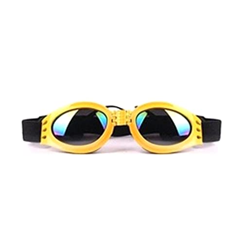 ZAYIUKI Hundesonnenbrille UV-Schutz für mittelgroße oder große Hunde für den nördlichen Bereich mit verstellbarem Riemen für Outdoor-Sportarten von ZAYIUKI