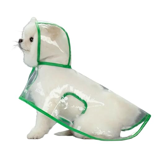 ZBJZUIMEI Poncho Regen Haustierhund Regenmantel Transparente Haustierkleidung Mit Kapuze Regenjacke Für Kleine Mittelgroße Hunde wasserdichte Plastik Welpe Regenbekleidung-grün-l ZBJZUIMEI Poncho Regen Haustierhund Regenmantel Transparente Haustierkleidung Mit Kapuze Regenjacke Für Kleine Mittelgroße Hunde wasserdichte Plastik Welpe Regenbekleidung-grün-l von ZBJZUIMEI