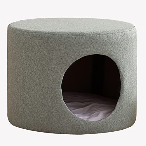 ZCLNYVGJ Runder Katzenbett-Fußhocker, Bequeme Katzenhaushöhle, Für Kätzchen/Kleine Haustiere/Kleine Hunde/Kaninchen/Hasen, (Stil: Stil 4) von ZCLNYVGJ