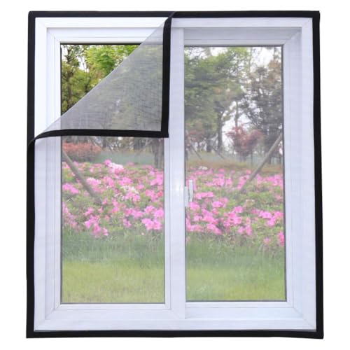 ZCXCsfp Katzen-Fensterschutz für Katzen, selbstklebendes weißes Sichtfenster, Mücken, halbtransparent, zuschneidbar, 100 x 120 cm von ZCXCsfp