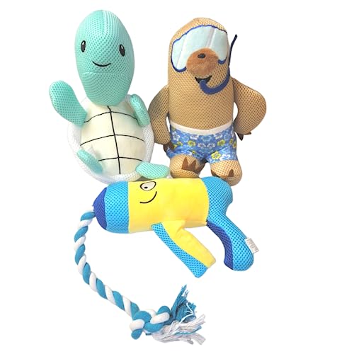 ZENVY Hund Sommer Spielzeug | Hund schwimmende Pool Spielzeug Sets (Wasser schwimmende Spielzeug) von ZENVY