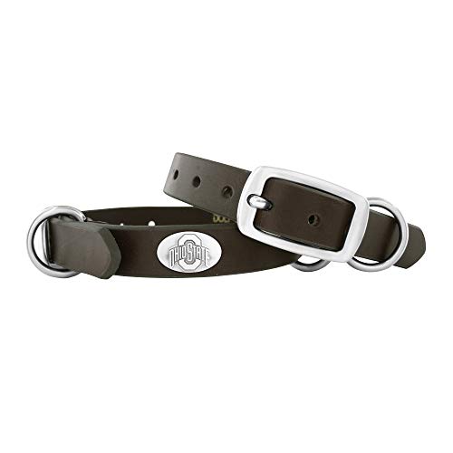 ZEP-PRO Ohio State Buckeyes Hundehalsband, Leder, Größe S, Braun von ZEP-PRO