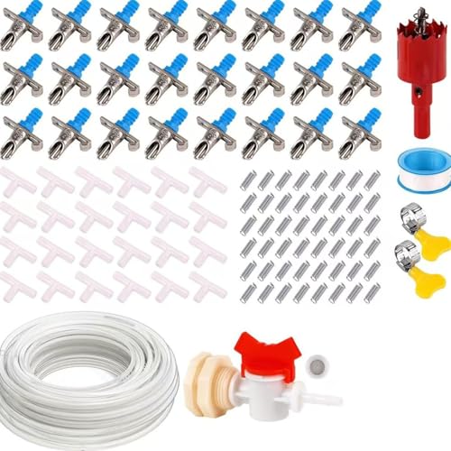 6/12/24 Stück Kaninchen Stall Bewässerungsdüsen Federbelastung Design Einfache Montage Wassersysteme für Frettchen Hamster Nippel Bewässerungsset 6/12/24 Stück Kaninchen Stall Bewässerungsdüsen Federbelastung Design Einfache Montage Wassersysteme für Frettchen Hamster Nippel Bewässerungsset von ZEPFJHE