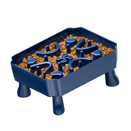 Plastomer Futternapf für langsames Fressen von Hunden, für trockene und nasse Mahlzeiten, Puzzle-Futterspender Plastomer Futternapf für langsames Fressen von Hunden, für trockene und nasse Mahlzeiten, Puzzle-Futterspender von ZEPFJHE