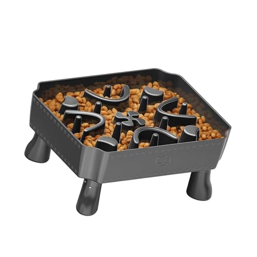 Plastomer Futternapf für langsames Fressen von Hunden, für trockene und nasse Mahlzeiten, Puzzle-Futterspender Plastomer Futternapf für langsames Fressen von Hunden, für trockene und nasse Mahlzeiten, Puzzle-Futterspender von ZEPFJHE