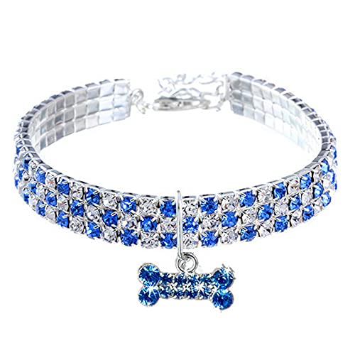 ZESLIV Hundehalsband glitzernde Diamanten Pet Halsband Halskette Für Kleine Mittlere Hunde Mit Liebe von ZESLIV