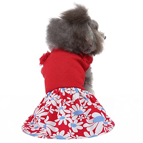 ZESLIV Pet Skirt Puppy Princess Skirt Pet Summer Apparel für kleine Hunde und Katzen Blumenrock von ZESLIV