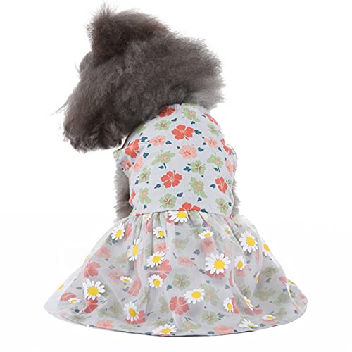 ZESLIV Pet Skirt Puppy Princess Skirt Pet Summer Apparel für kleine Hunde und Katzen Blumenrock von ZESLIV