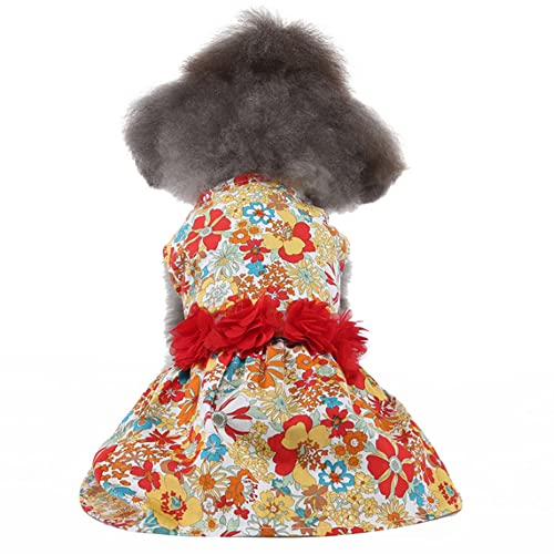 ZESLIV Pet Skirt Puppy Princess Skirt Pet Summer Apparel für kleine Hunde und Katzen Blumenrock von ZESLIV