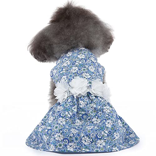 ZESLIV Pet Skirt Puppy Princess Skirt Pet Summer Apparel für kleine Hunde und Katzen Blumenrock von ZESLIV