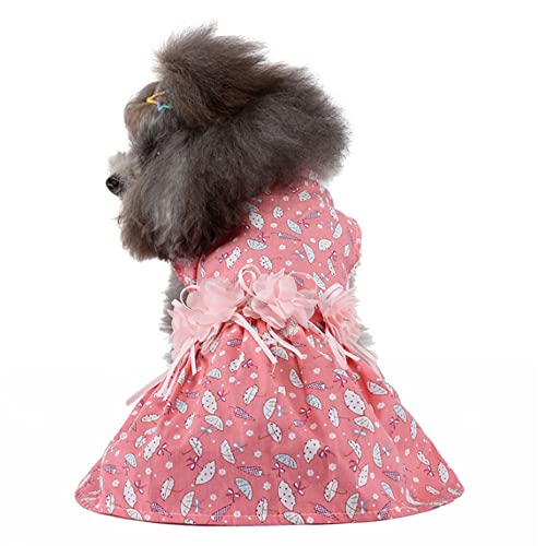 ZESLIV Pet Skirt Puppy Princess Skirt Pet Summer Apparel für kleine Hunde und Katzen Blumenrock von ZESLIV